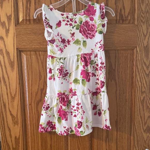 Children’s place Floral Pink and White girls Dress - Picture 2 of 2